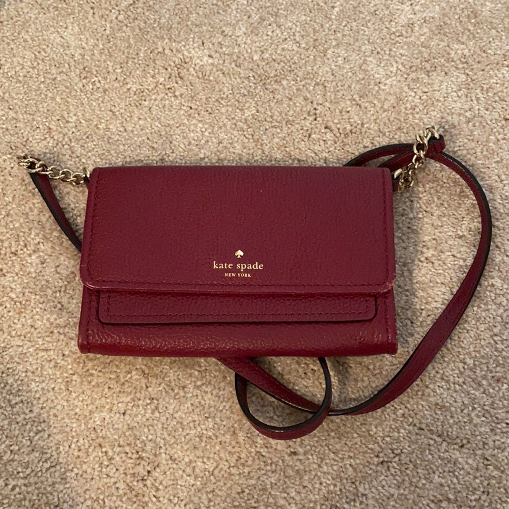 Kate Spade Red/Maroon Crossbody Bag